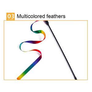Paquete de 24 juguetes pequeños de hierba gatera, túnel de arcoíris, teaser interactivo de plumas de gato, bolas arrugadas de ratón esponjoso, juego de juguetes de primavera para gatos - Product Image 6