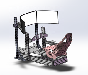 VR Motion sensing Racing tres pantallas Simulador de juego de seis ejes gran entretenimiento Motion sensing equipo de consola de juegos VR - Product Image 1