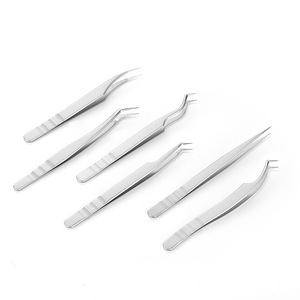 Grosir Set pinset Perpanjangan bulu mata bulu mata Vetus Volume kustom baja antikarat pinset LAS LAAH bulu mata - Product Image 4