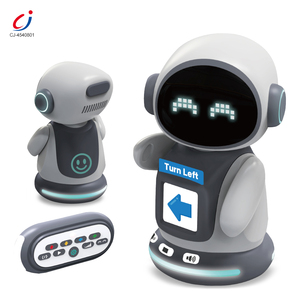 Chengji Ai Desktop Robot Lernspiel zeug Wiederauf ladbare Licht musik Programmier bare Intelligenz Kinder Flash Card Robot - Product Image 3