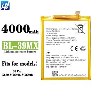 4000mAh BL-39MX S5pro携帯電話バッテリー-infinixX660バッテリー