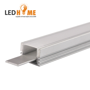Alüminyum ekstrüzyon profili için U şekli LED şerit profil PC kapak Bar ışıkları profil gömme - Product Image 4