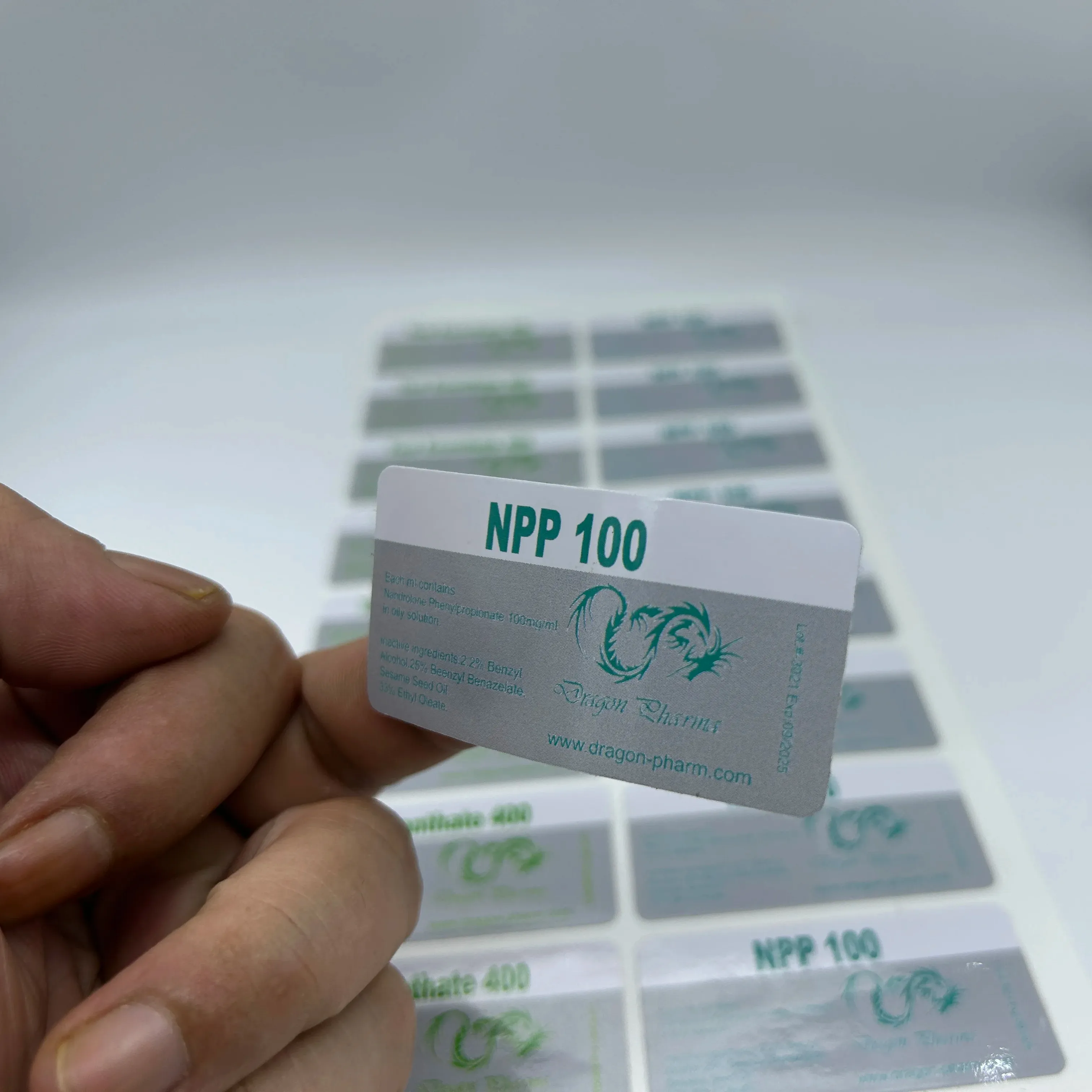 Offre Spéciale Logo personnalisé longue fiole d'hologramme Oral Pharma mk-677 étiquettes de sachet de pilules