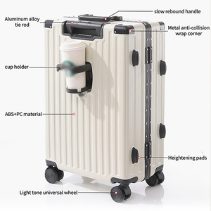 Kích thước lớn nhất trường hợp khó khăn kim loại bền cup chủ sở hữu cho một carryon Vali chiến thuật Bánh koffer Xe đẩy Túi hành lý nhôm - Product Image 3