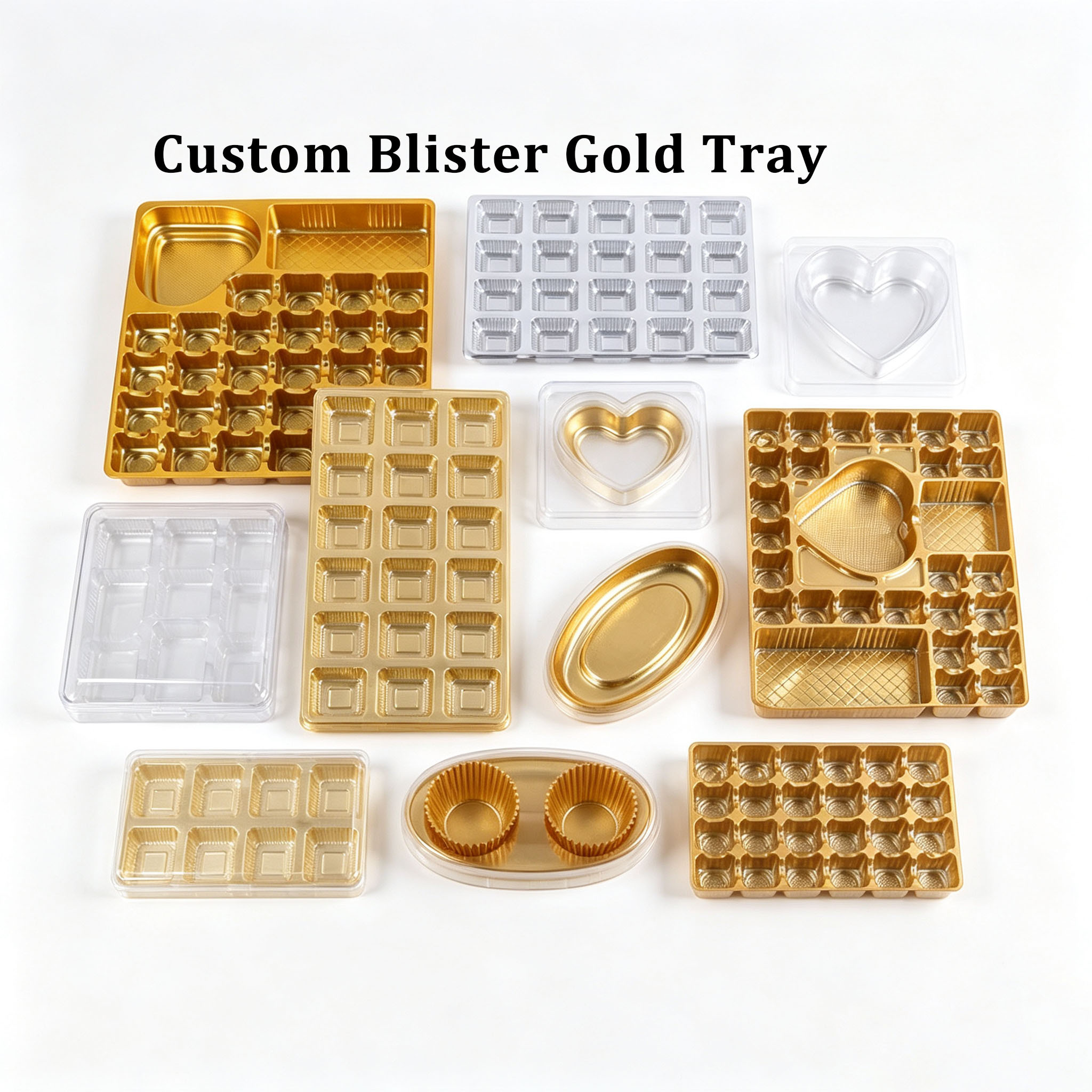 Custom Blister Gold Tray