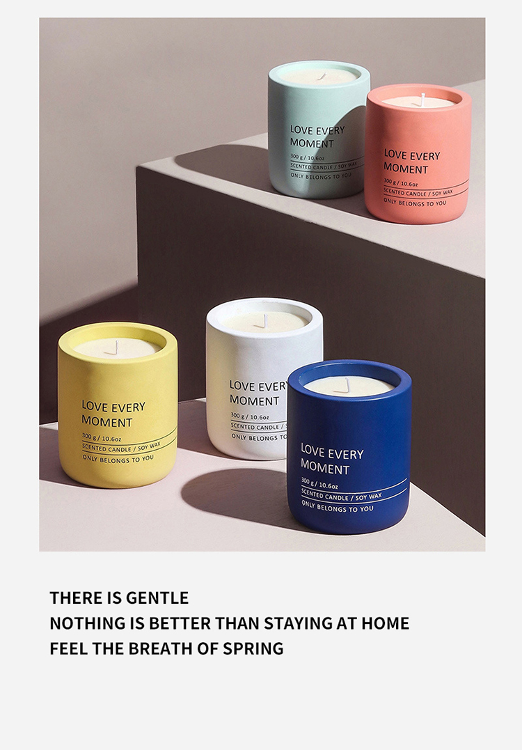 Luxury Customised Tall Jar 300g Popular Private Label Soy Wholesale Strong Natural Wax Candle Scent Candles Scented In Bulk