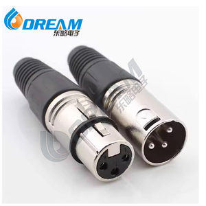XLR ขั้วต่อ3pin ตัวเมียซ็อกเก็ตตัวเมียซ็อกเก็ตตัวเมีย XLR 3ขาขาขา XLR ตัวเมียปลั๊กสี่เหลี่ยมขั้วต่อ XLR 3ขา - Product Image 5