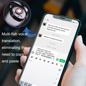 Neuestes Design T2 Sprachübertragung Textübersetzung Chat unterstützt alle APP-Übersetzung intelligentes intelligentes Übersetzer-Ring-Gerät