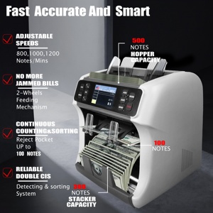 WT-900 Dual <strong>CIS</strong> <strong>Sensors</strong> Bill Counter Cash Counting <strong>Machine</strong> Currencis <strong>Sorting</strong> <strong>Machine</strong> - Product Image 2