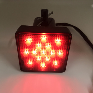 New <strong>12V</strong> <strong>LED</strong> Brake Light Clear Lens Trailer Hitch Cover with Standard <strong>2</strong>\&quot; Receiver for Trucks - Product Image 6