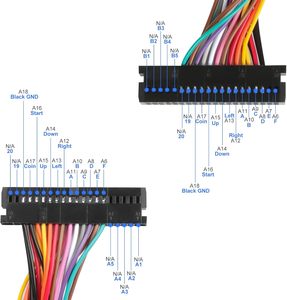 Kit de juego de Arcade DIY para 4 jugadores con sistema de caja Pandor 29800 juegos Joystick botones fuente de alimentación empujador de monedas para diversión - Product Image 4
