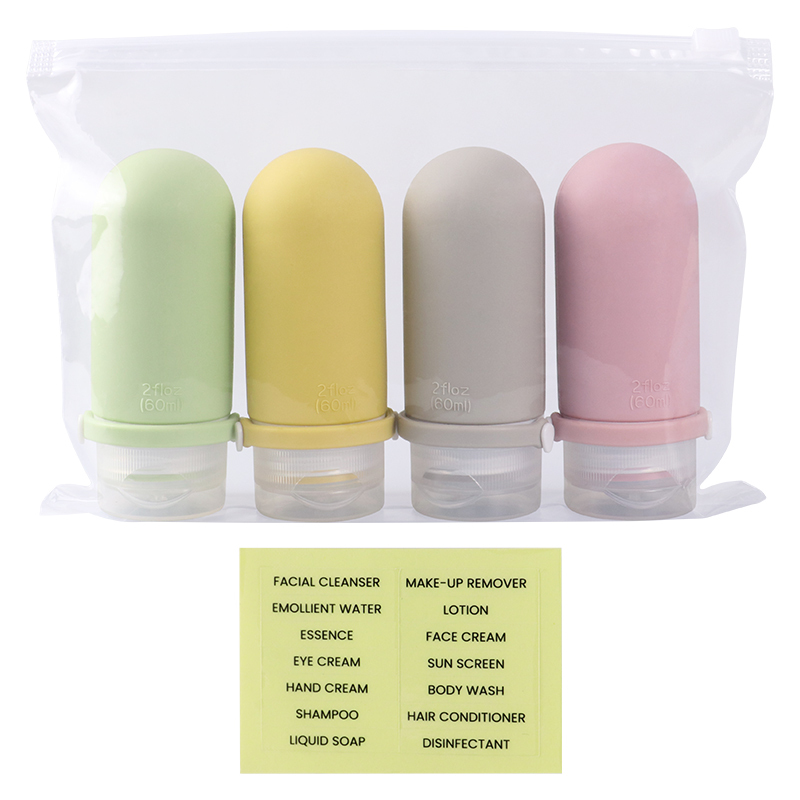 4 pack x60ml with PEVA bag