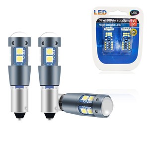 LED หลอดไฟ Wedge จานโดม12V รถ Canbus ไม่มีข้อผิดพลาดภายใน194 501 10SMD 3030 Ba9s T10 W5w Led - Product Image 1