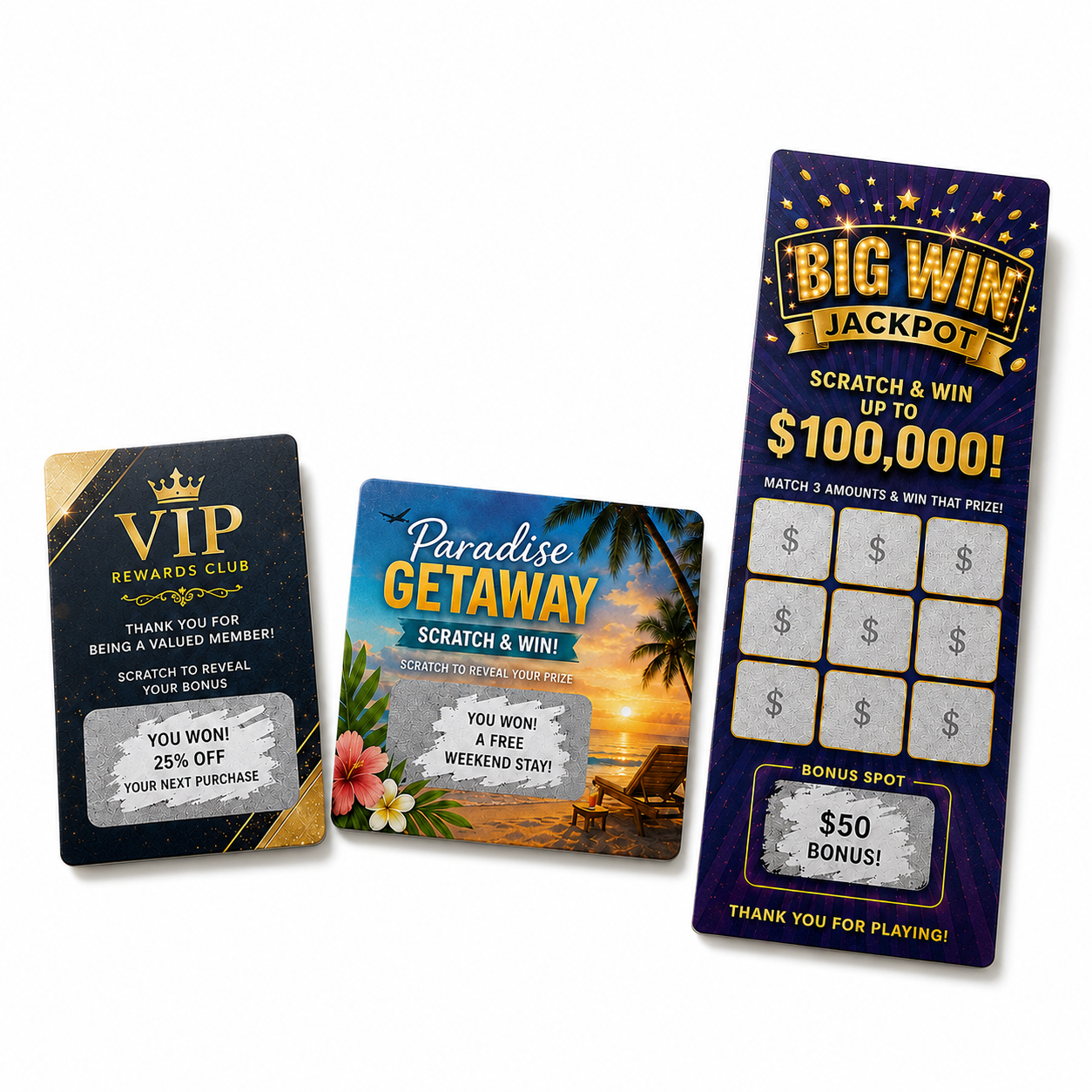Lottery Scratch Cards