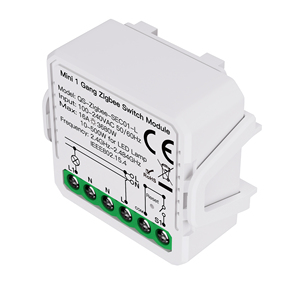 Módulo de interruptor de alta potencia 16A Tuya Zigbee con relé de enganche funciona con neutro y sin neutro - Product Image 1