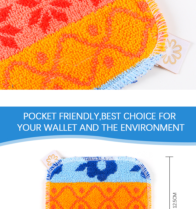 Reusable Scrub for Kitchen and Household Use Euroscrubby made of nature cotton and food-grade Resin