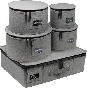 5pcs Set China Storage Containers Moving Box China Dinnerware Storage Organizer - Product Image 6