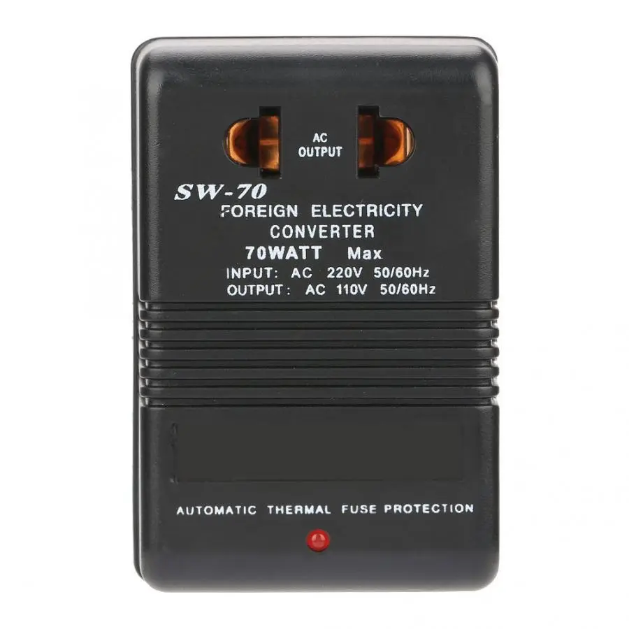 Transformador de potencia SW-70, convertidor de voltaje de 220V a 110V