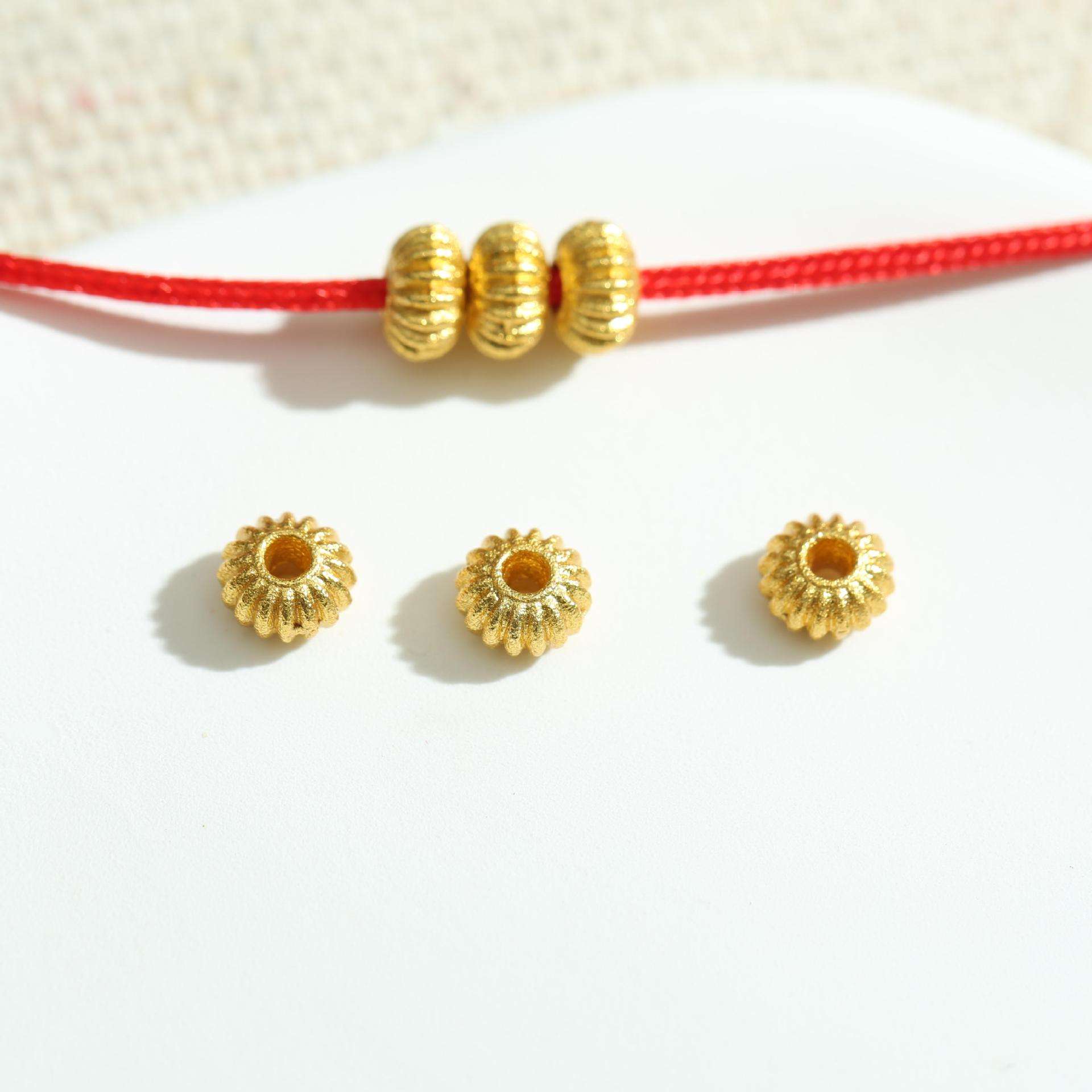 Pumpkin spacer beads (5mm*3mm