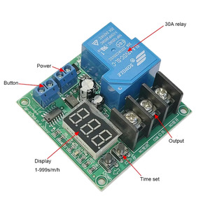 Taidacent สวิตช์รีเลย์เปิดปิด30A 12V 24V สวิตช์รีเลย์3หลักตั้งเวลาไฟฟ้ารีเลย์โมดูลรีเลย์รีเลย์หน่วงเวลาทริกเกอร์ดิจิตอล - Product Image 2