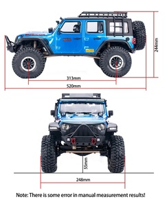 YIKONG YK4102 PRO 1:10 Rubicon 4WD RCクローラーラジオコントロールカーホビーモデル、メタルギアサーボと2.4GHz6CHリモコン付き