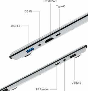 15.6 Inch +7Inch Dual Screen Laptop Student Business Win 10 11 Celeron N95 Notebook Computer <strong>Keyboard</strong> With Color Backlight 16GB - Product Image 5