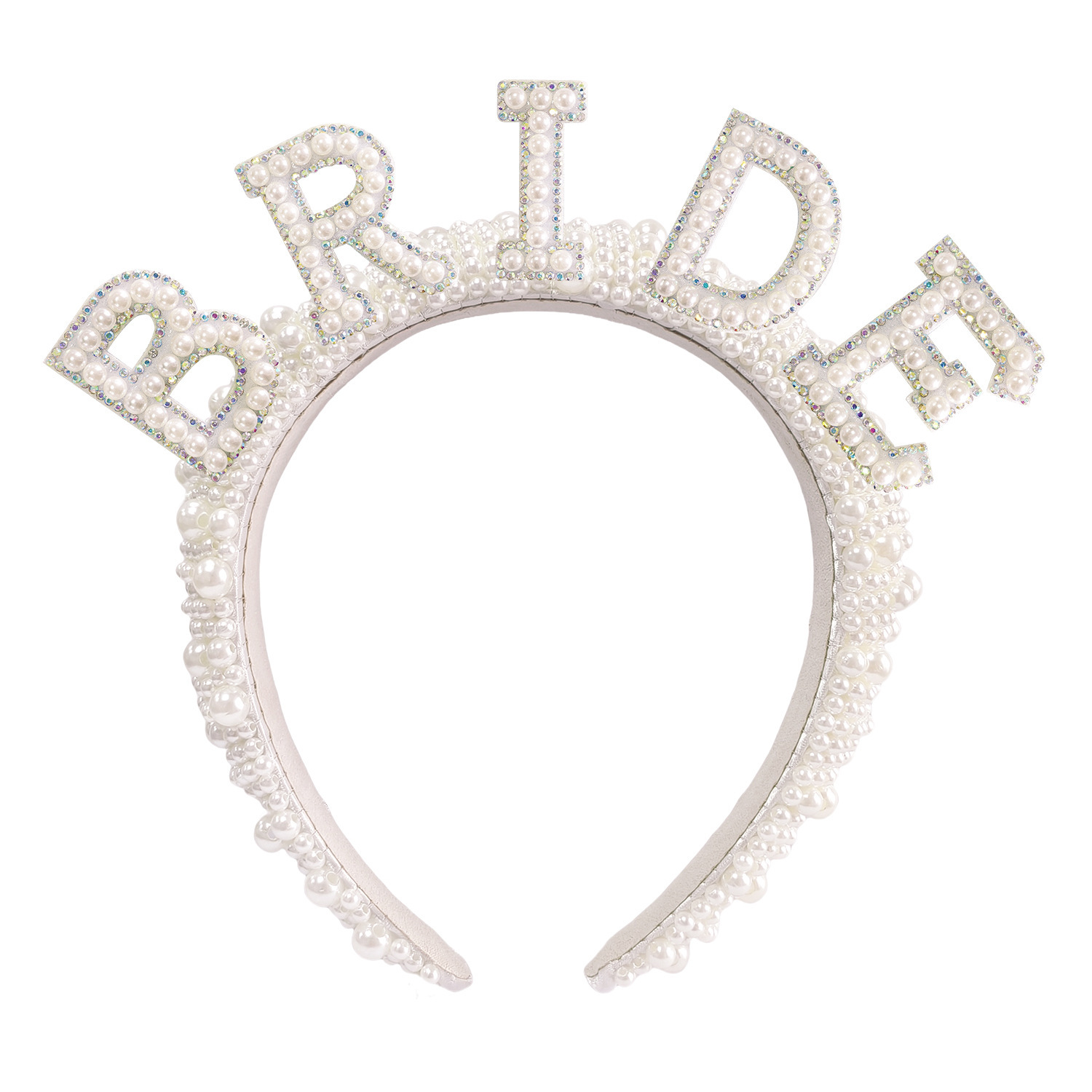 Bianco con strass colorati