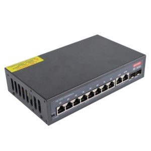 Poe anahtarı 8 Port Gigabit 1000 2 Sfp + 2port UPLINK Ethernet Poe anahtarı ağ dahili güç kaynağı ile 250m - Product Image 2