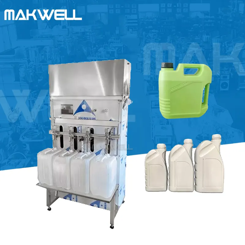 MAKWELL-máquina automática de llenado de aceite refrigerante líquido, cubos de latas, 1000BPH 5-30L
