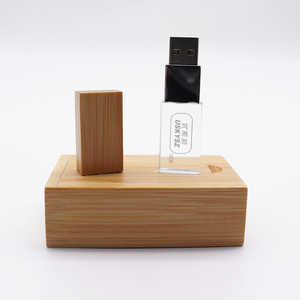 LICHTER Kristall-Holz-LED-Speicherständer leuchten USB-Flash-Laufwerk 2.0 3.0 U-Disch Schlüssel Speicher USB 128 MB 32 GB 128 GB LED-Speicherlaufwerk - Product Image 3