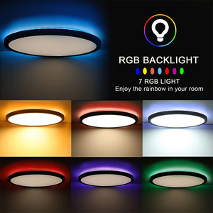 BANQCN yeni model 20w WIFI + Ble LED tavan lambası dijital RGB + CCT led tavan paneli RGBCW LED tavan ışık - Product Image 4