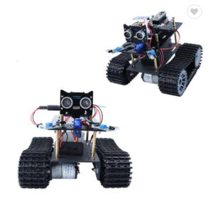 Sıcak tankı Robot kiti ultrasonik engel kaçınma Robot NRF2401 açık kaynak 328p kablosuz jest kumandalı Tank Robot kiti IED