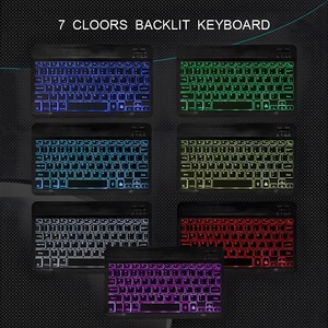 Tablet PC Blue-Tooth Keyboard Mini Teclado inalámbrico Mouse Keycaps Recargable para iPad Phone Laptop Keyboard - Product Image 4