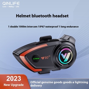 Y802x高級オートバイインターホンヘルメット防水Bluetoothヘッドセット800mダブルインターホンサードパーティヘルメット用ワイヤレス - Product Image 6
