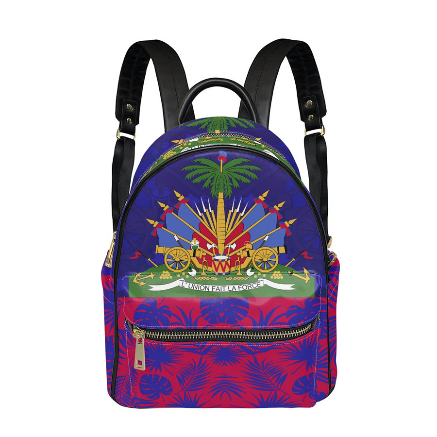 Mochila Azul y roja de Haití