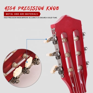 Chitarra classica da 34 pollici 6 corde per bambini Bingnner Starter chitarra acustica in legno con accordatore per borse Picks Gif Kit strumento musicale