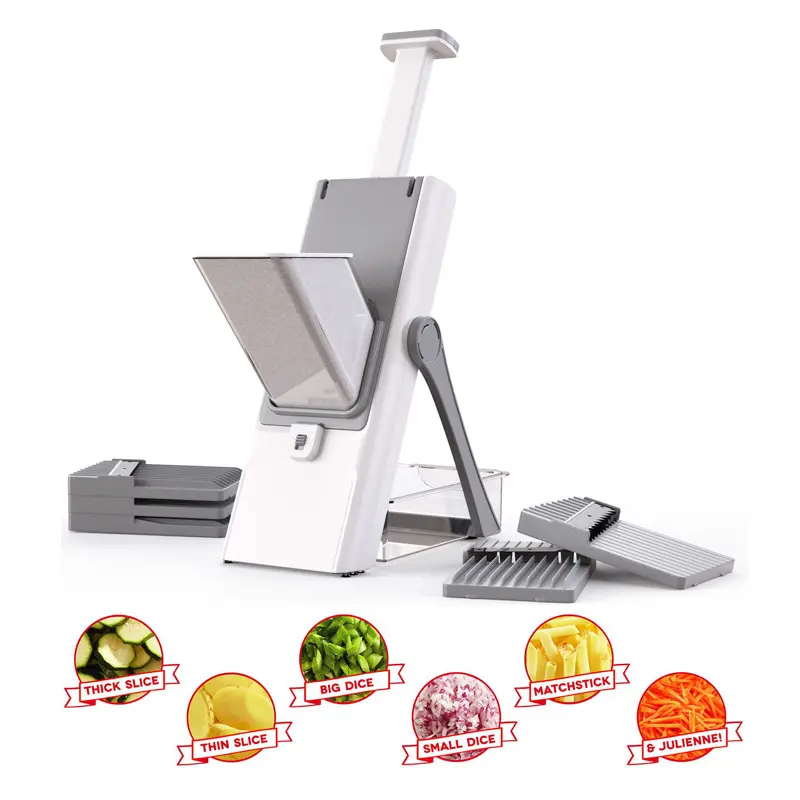 2024 New Slicer Vegetable Cutting Machine Multi functional Cutting Machine Potato Salad Garlic Chopping Manual Chopper