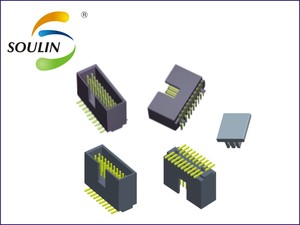 Soulin 2.54mm Pitch dişi konnektör düz IDC PCB kutusu başlıkları 2x3 Pin pirinç soket kutusu başlık adaptörü Terminal konnektörler - Product Image 2