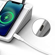 Настольная стеклянная доска с беспроводным зарядным устройством - Product Image 3
