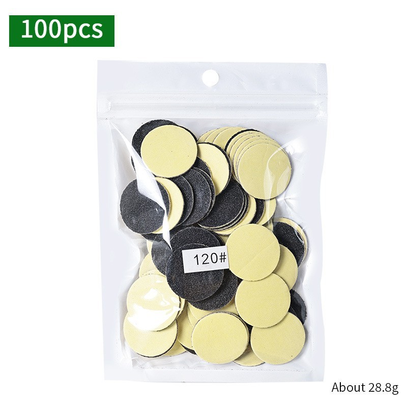 Disques de sable 25 mm 100 pièces/paquet 120#sable moyennement grossier