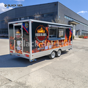 Nhượng Bộ phục vụ Trailer tùy chỉnh trang bị đầy đủ kem Hot Dog giỏ Snack bán hàng tự động thực phẩm di động xe tải BBQ nướng Trailer - Product Image 1