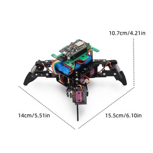 Kit robot ragno a quattro zampe esp8266 wifi controllato a vapore arduino programmabile istruzione robot elettronico fatto da te - Product Image 4