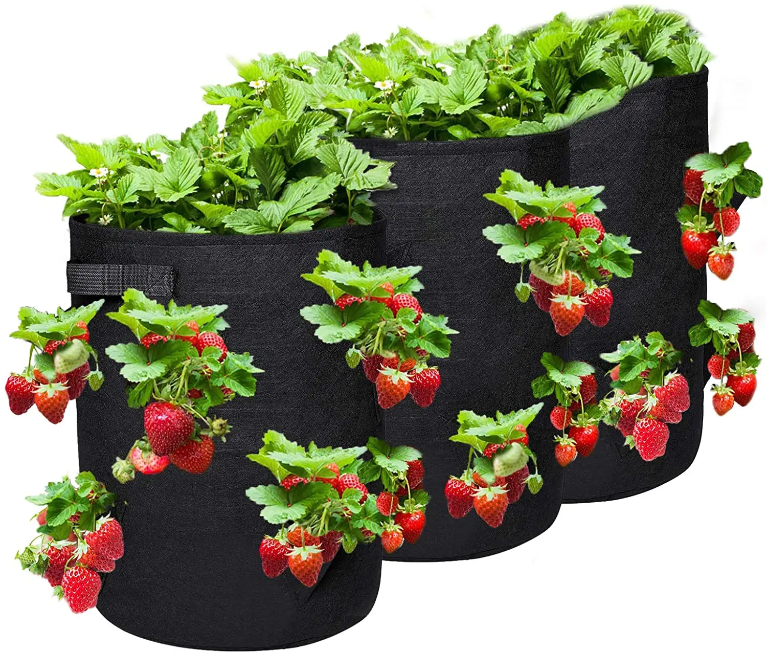 Premium Breathable Cloth Felt Grow Bags Strawberry Planting Bags