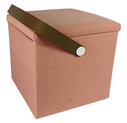 Storage stool with hand strap large capacity storage ottoman portable storage stool removable cover