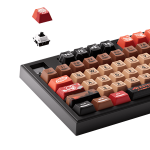 Akko 5098B Wasteland sobrevivência 8000mAh teclado mecânico programável de carregamento rápido com tela