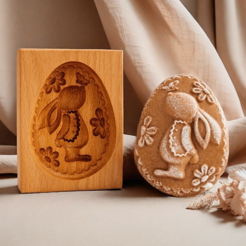 Lapin oeuf de Pâques-12 x 9 x 2 cm-90g