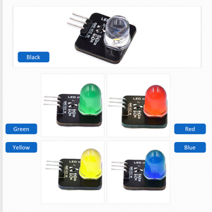 DC 3,3 v-5v 10mm Licht emittierende Modul LED-Sensor LED-Anzeige Licht emittierende Röhren modul für Arduino rot gelb blau grün weiß - Product Image 5