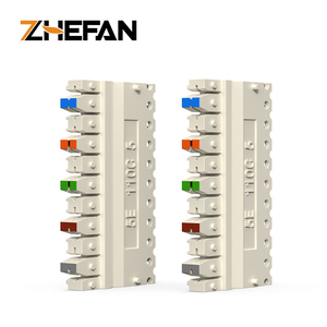 ZHEFAN Módulo de desconexión Krone de 10 pares Conector Krone-idc de bloque de terminales Pcb de estilo Krone de 8 pines - Product Image 1