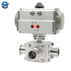 DN50 Chemical Industry Flow Control SS316L 3 <strong>Way</strong> Non Return Valve Sanitary <strong>Square</strong> Tri Clamp Ball Valve - Product Image 3
