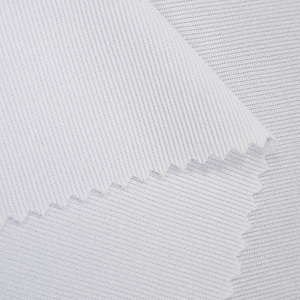 Tela de Punto Canalé 1x1 de Poliéster 100% Ecológica, Personalizada de Fábrica, al por Mayor, para Puños y Cuellos de Prendas de Niñas - Product Image 6